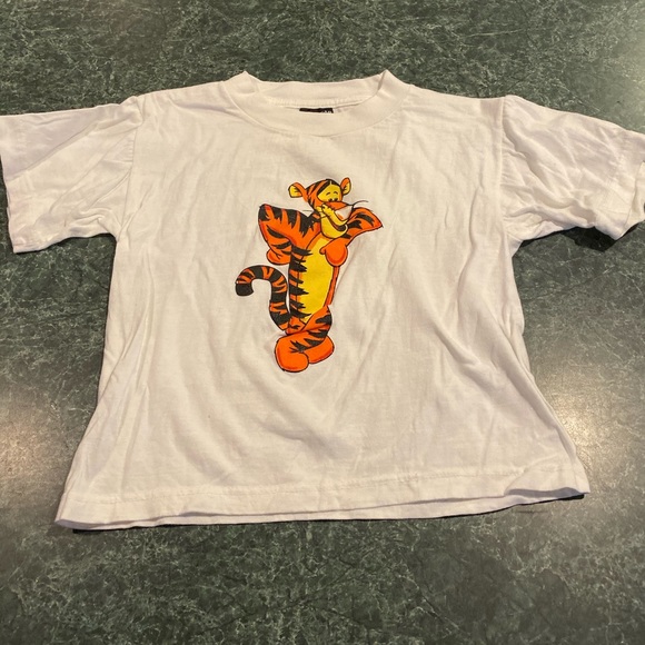 Vintage 80’s Tigger White Tee Youth Size Medium - Picture 1 of 3